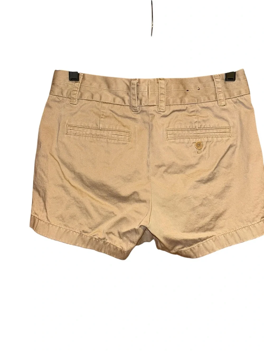 J.Crew Chino Shorts Women’s Size 0 Khaki Tan 100% Cotton Casual Flat Front